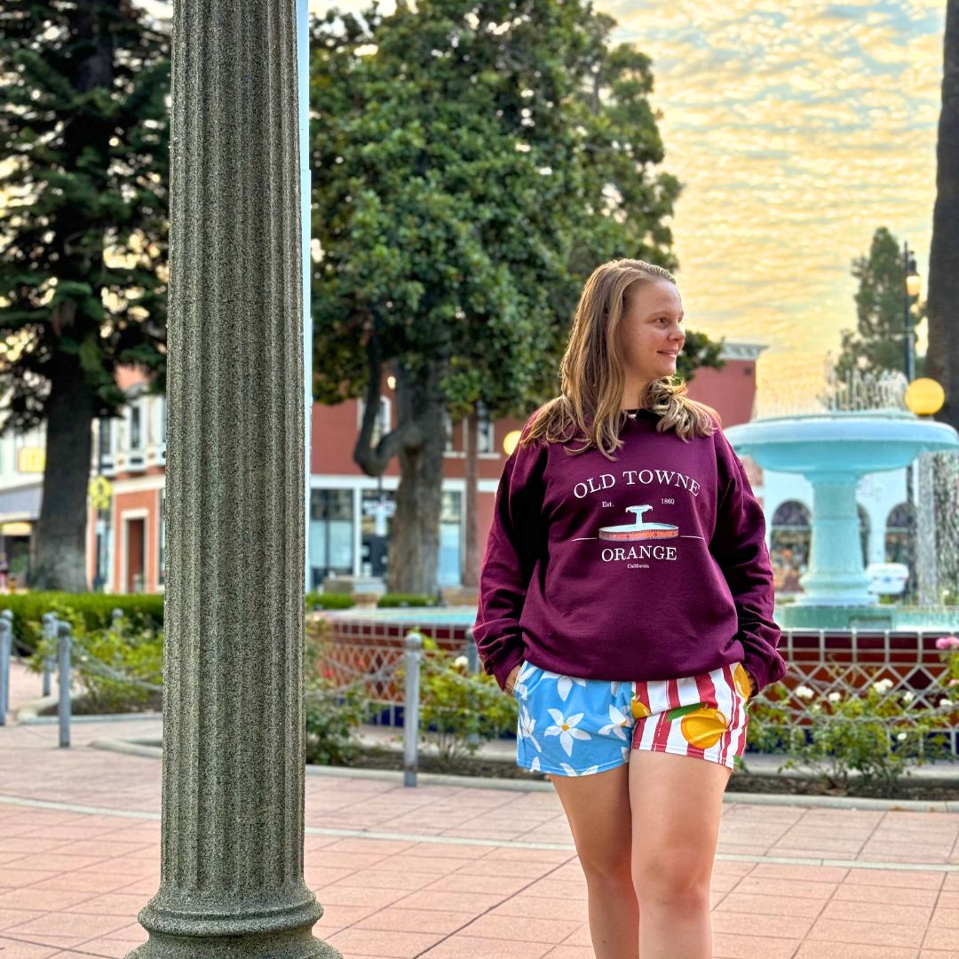 Orange Plaza Fountain Sweatshirt