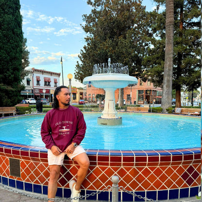 Orange Plaza Fountain Sweatshirt