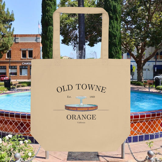 Orange Plaza Fountain Tote - M