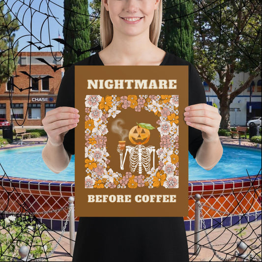 Nightmare Before Coffee Poster