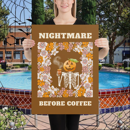 Nightmare Before Coffee Poster