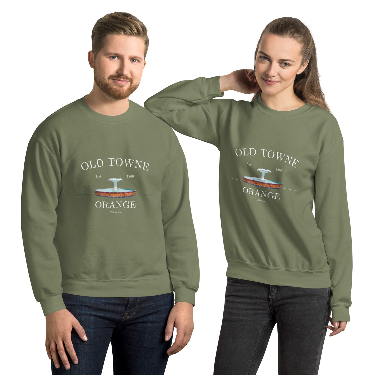 Orange Plaza Fountain Sweatshirt